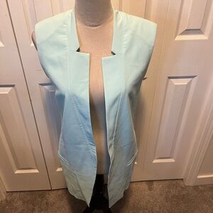 Gianni Bini Size S Light Blue Sleeveless Vest